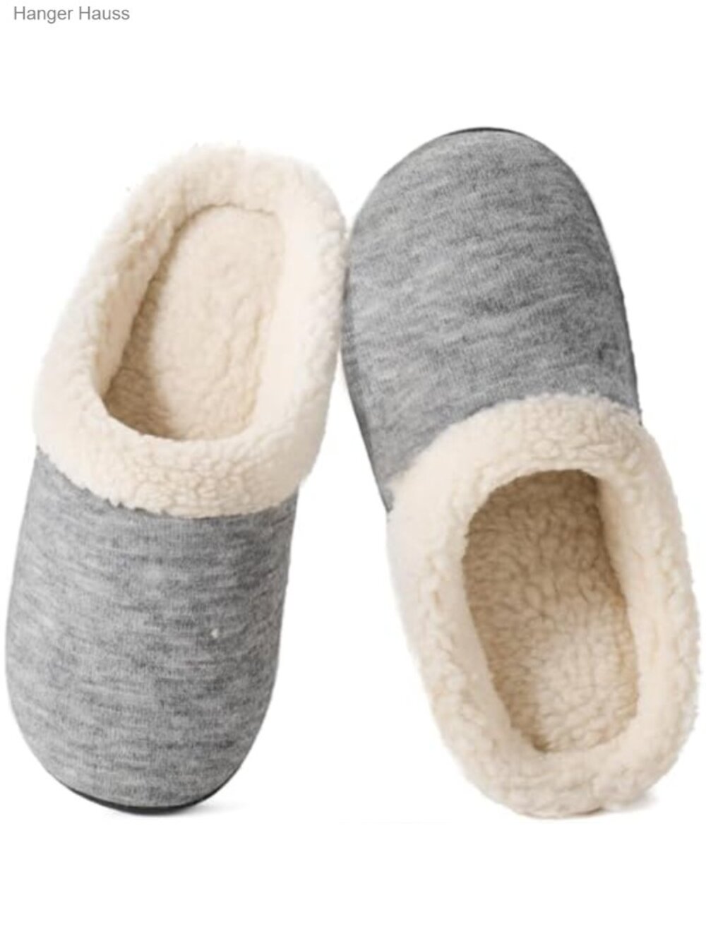 Sherpa Fleece Lined Memory Foam Slippers Non-Slip Indoor Outdoor